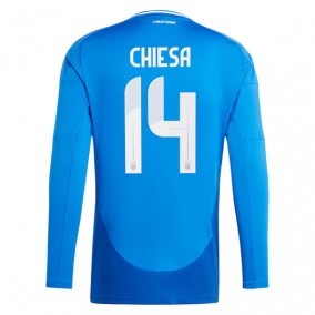 Prima Maglia Italia Chiesa 14 Euro 2024 Manica Lunga 